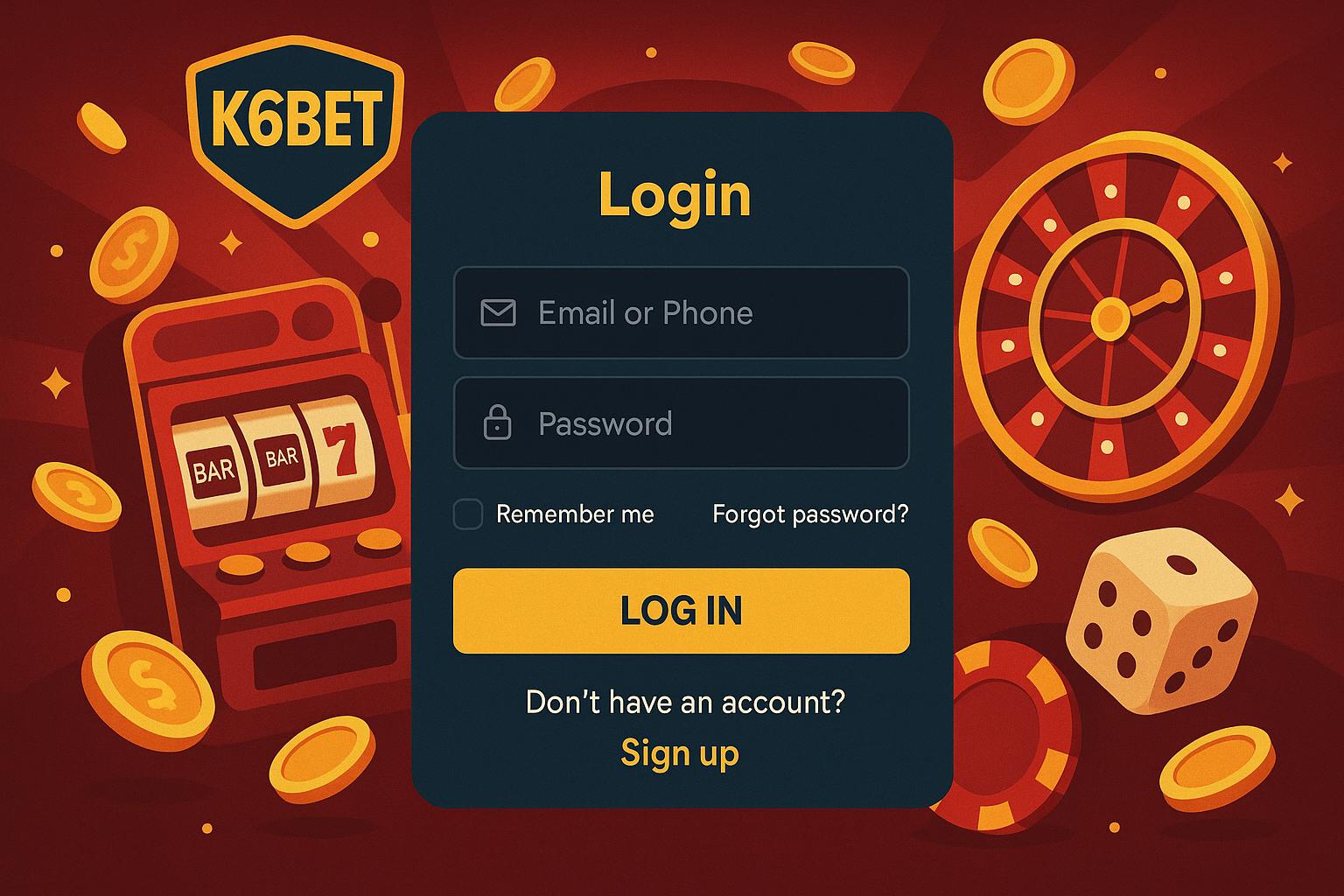 Login no Cassino K6BET