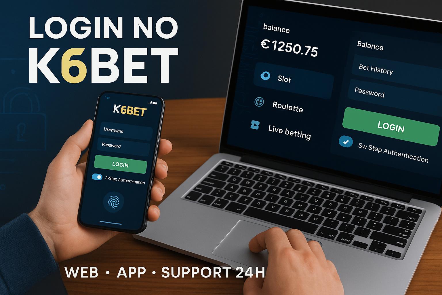 Criar uma nova Conta no plataforma K6BET